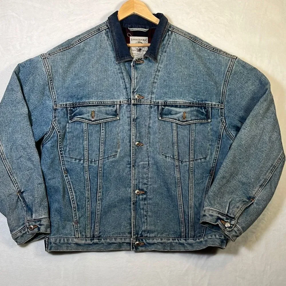 Banana republic denim jean jacket -XL
